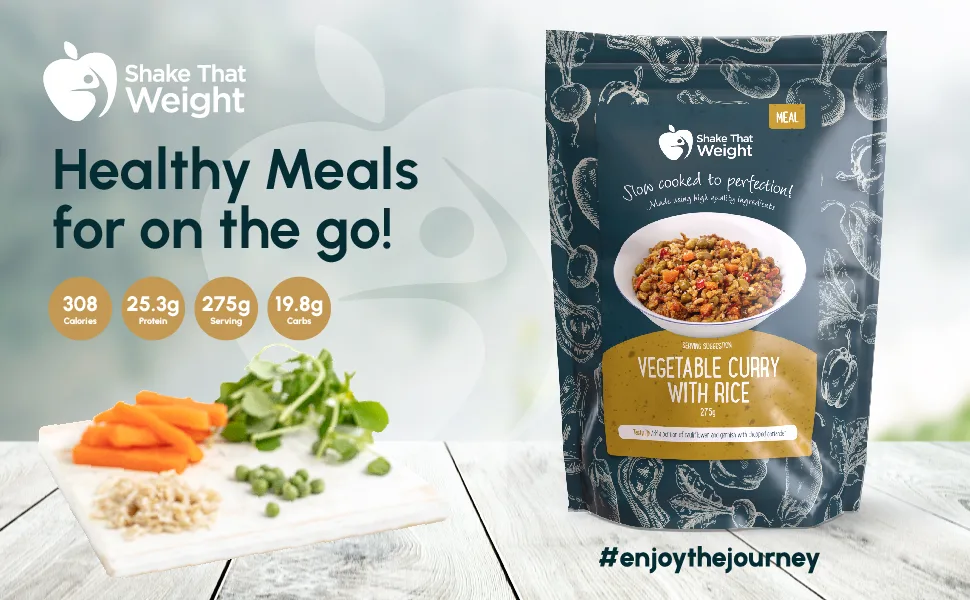 Vegetable Curry with Rice High Protein Ready Meal | Camping Hiking Gym Vegetable Curry 1 - Vegetable Curry Large Banner