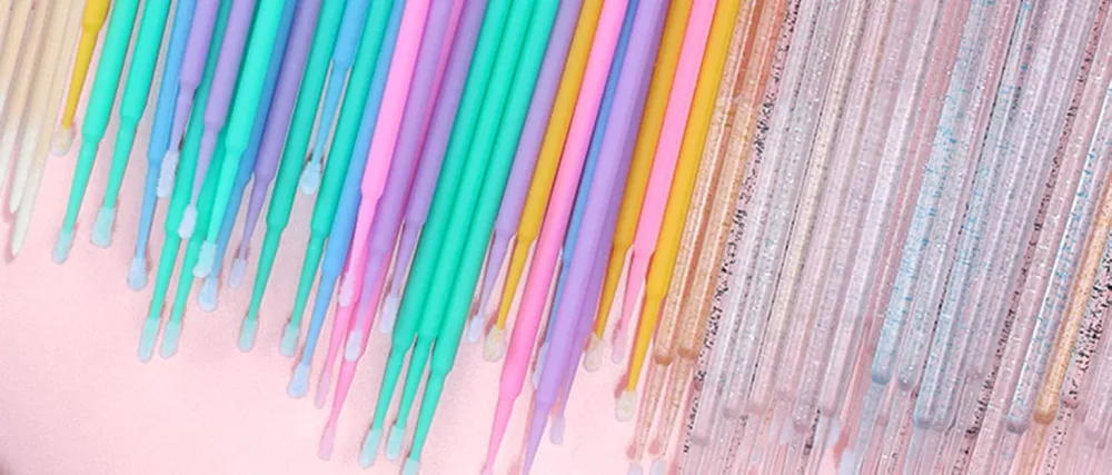 GCQQ 400Pcs Disposable Micro Brushes Lightweight Micro Applicator Brushes Pink Micro Brushes Disposable Micro Lash Applicator for Cleanning or Make-up (Pink) Pink 400PCS - micro brushes
