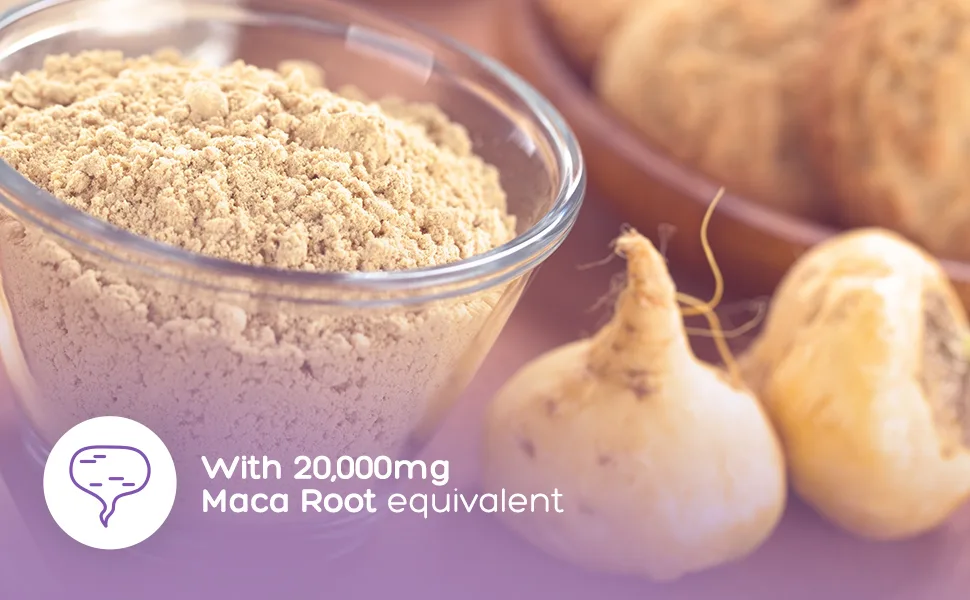 Vivanta Nutrition Maca Original - High Strength Maca - 20 000mg Equivalent per Serving - Vegan Maca Capsules - 1 Month Supply (60 Capsules) - maca