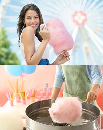 Baking Beauty and Beyond Premium Floss Sugar for Cotton Candy - Cotton Candy Flossing Sugar with Natural Ingredients Perfect for Every Occasion Bulk Floss Sugar 800g - Mango Flavour - Cotton Candy Floss Sugar Sugar-Free Candy Carnival candy Cotton Candy machine