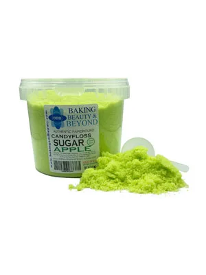 Baking Beauty and Beyond Premium Floss Sugar for Cotton Candy - Cotton Candy Flossing Sugar with Natural Ingredients Perfect for Every Occasion Bulk Floss Sugar 800g - Apple Flavour - Cotton Candy Floss Sugar