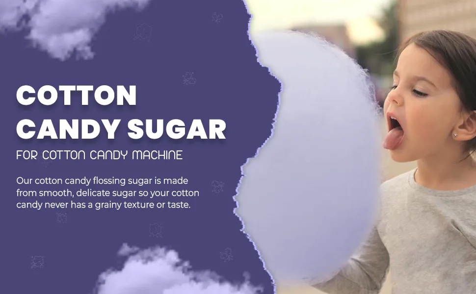 Baking Beauty and Beyond Premium Floss Sugar for Cotton Candy - Cotton Candy Flossing Sugar with Natural Ingredients Perfect for Every Occasion Bulk Floss Sugar 800g - Blackcurrant Flavour - Cotton Candy Sugar Flavours - Cotton Candy Floss Sugar in 51 Flavours - Floss Sugar for Cotton Candy