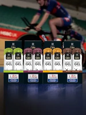 British Cycling Energy Gels | 25g Dual Source Fast Acting Carbs | 3 Electrolytes- Sodium Potassium & Calcium | Vegan (Citrus) - 300x400px