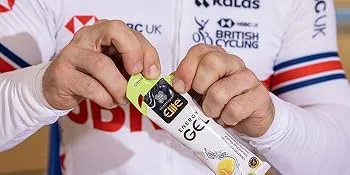 British Cycling Energy Gels | 25g Dual Source Fast Acting Carbs | 3 Electrolytes- Sodium Potassium & Calcium | Vegan (Citrus) - Elite energy gel Citrus