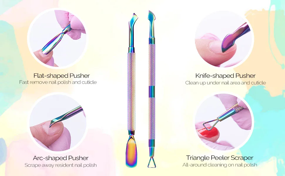 MELODYSUSIE Nail Clippers Tip Cutters for Acrylic False Fake Gel Artificial Nails Rustproof Sharp Professional Manicure Pedicure Trimmer Nail Care Tools (Small C-Colorful) Small C-colorful - nail cilppers