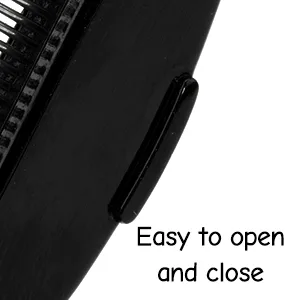 GCQQ 2PCS Folding Eyelash Separator Comb Eyelash Comb Metal Teeth Black Eyelash Separator Foldable and Fine Lash Comb Eye Lash Separator Combs for Eyelash Lift and Separate Eyebrow Waxing(Black) Black-2 - Metal Lash Comb for Separating Lashes