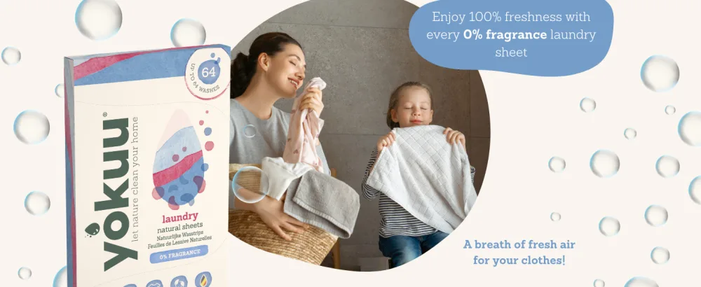 YOKUU Probiotic Laundry Sheets| 64 loads | Unscented | Travel Washing Detergent| Eco Laundry Detergent Sheets - aundry sheets detergent washing sheets eco laundry detergent laundry strips