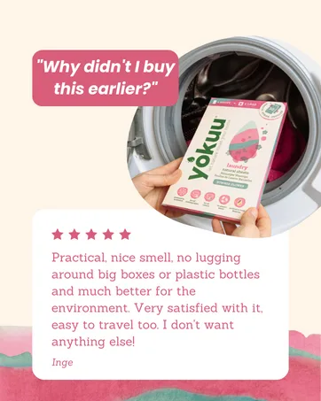 YOKUU Probiotic Laundry Sheets| 64 loads | Cherry Blossom Scented | Travel Washing Detergent| Eco Laundry Detergent Sheets - yokuu