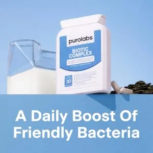 Probiotic Complex Supplement - for Gut Health Digestion IBS Bloating - 21 Billion CFU with Prebiotic - for Men & Women - Vegan - 60 Capsules - A daily boost of friendly bacteria