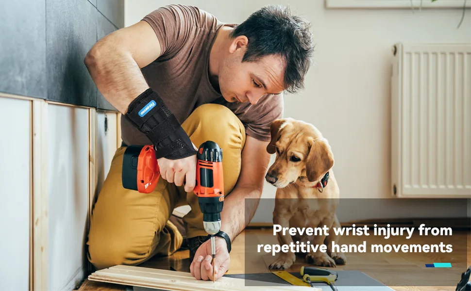 Fitomo Wrist Support with 3 Metal Splints and Soft Thumb Opening Wrist Splint for Carpal Tunnel Arthritis Tendonitis Sprains Hand Splint for Night Support Sleeping 1 Unit Left Hand S/M Left-Blue - product information 13