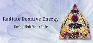 VDYXEW Crystal Pyramid Amethyst with Sandstone Zodiac Libra Orgone Pyramid Healing Crystal Postive Energy Orgonite Crystal Healing for Yoga Meditation (Libra) - product information 2