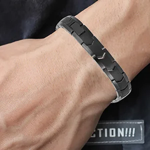 Men's Magnetic Bracelets Pure Titanium (Light) Double Powerful Magnet Bracelets Eliminate Static Electricity (Silver Magnetic Bracelet) - product information 24