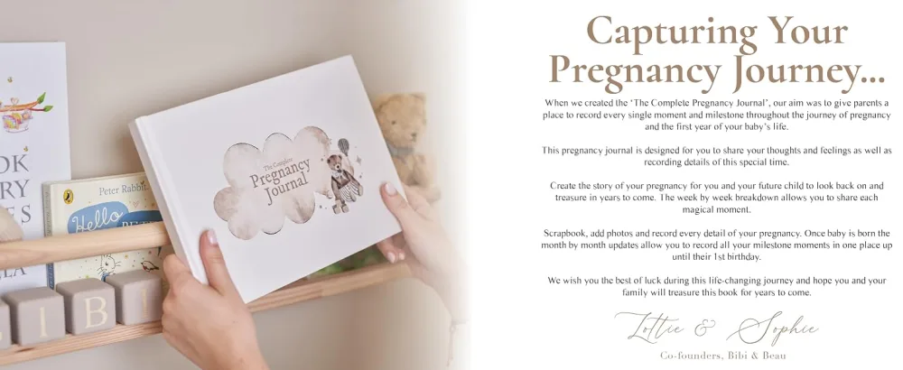 Pregnancy Journal and Memory Book Gift Pregnancy Diary for Expecting New Mums - Includes Calendar Scrapbook Checklist and Organiser (Teddy Bear) - pregnancy diary