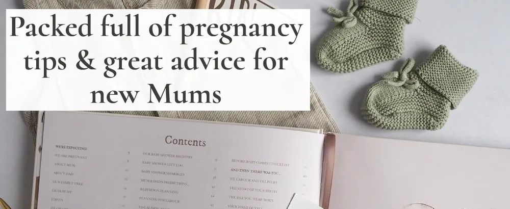 Pregnancy Journal and Memory Book Gift Pregnancy Diary for Expecting New Mums - Includes Calendar Scrapbook Checklist and Organiser (Teddy Bear) - pregnancy journals