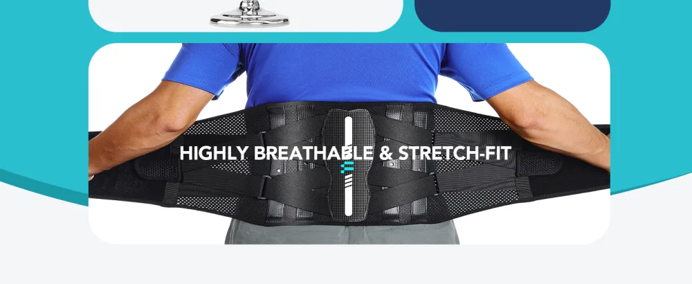 Fitomo Back Support Belt for Women Men with Ergonomic Spine Curve Support and Carbon Fibre Splints Back brace for Lower Back Pain Relief Posture Work Heavy Lifting Sciatica Herniated Disc - product information 14