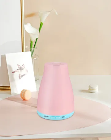 Trace 100ml Home Aromatherapy Small Essential Oil Diffuser Electric Cool Mist Air Diffuser with USB Power Cord 7 LED Color Changing Suitable for Small Room Bedroom Office Desk Light Blue - product information 8