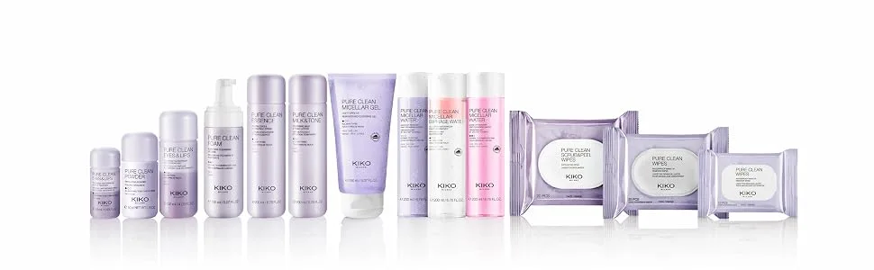 KIKO Milano Pure Clean Micellar Biphase Water 200Ml | Bi-Phase Micellar Water For Cleansing Your Face Eye Contours And Lips - Pure Clean