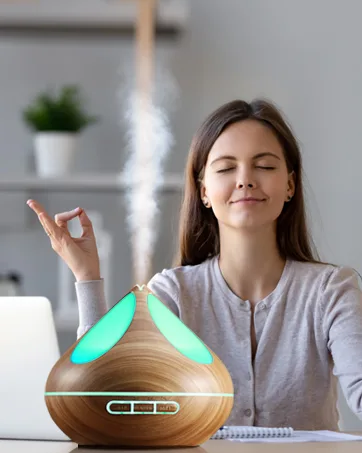 Diffusers 500ML with 8 Essential Oils Set Aromatherapy Diffusers Air Freshener Humidifiers with Remote Control 4 Timer and Waterless Auto-Off Cool Mist Humidifiers for Bedroom - B0C6K3WCJZ