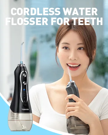 TEBIKIN Water Flosser Replacement Head for Electric Water Flossers (5 Replacement Nozzles) Replacement Tips - oral water flosser