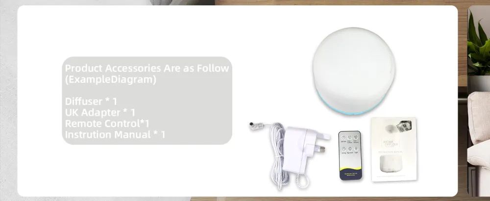DIFFOFE 300ML Essential Oil Diffuser Cool Mist Air Aromatherapy Humidifier with Remote Control 7 LED Color Changing Light 4 Timer Settings for Bedroom Home (Blue) Light Blue - product information 16