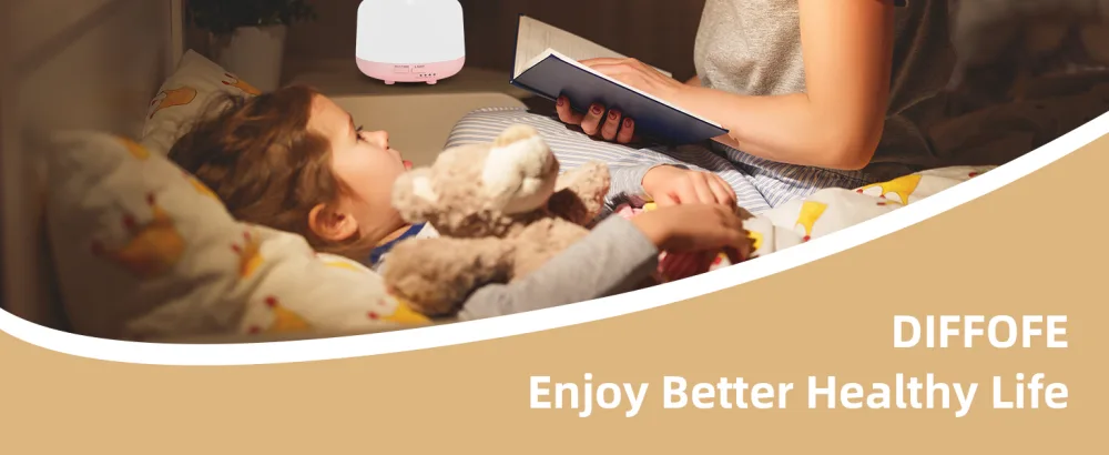 DIFFOFE 300ML Aromatherapy Essential Oil Diffuser with Remote Control Home Air Humidifier 8-Hour Quiet Scent Diffuser 4 Timer Settings 7 LED Color Changing Light for Bedroom Small Rooms (Pink) - product information 20