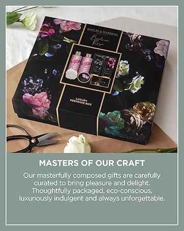 Baylis & Harding Boudiore Cherry Blossom Luxury Keepsake Bathing Treat Box Gift Set (Pack of 1) - Vegan Friendly - Masters Of Our Craft Image