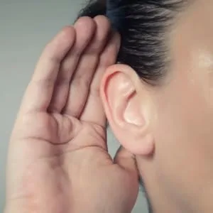 JD Health Tech | Hearing Amplifier Aid Rechargeable Digital Personal Sound Amplifier Devices for Adults BTE Pair - Hearing Amplifier cupping ear
