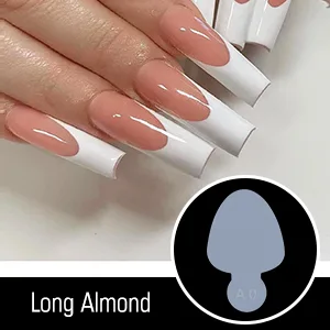 BNG 288 Pcs Dual Nail Forms Poly Nail Tips Extension 8 * 24 Dual Forms & 4 * 24 Stickers Transparent Acrylic Gel Dual Forms with Full Coverage 12 Sizes DIY Nail Art Salon Tool Mold Q-B - dual forms french forma sticker