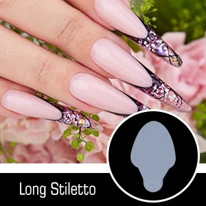 BNG 288 Pcs Dual Nail Forms Poly Nail Tips Extension 8 * 24 Dual Forms & 4 * 24 Stickers Transparent Acrylic Gel Dual Forms with Full Coverage 12 Sizes DIY Nail Art Salon Tool Mold Q-B - dual forms french forma sticker