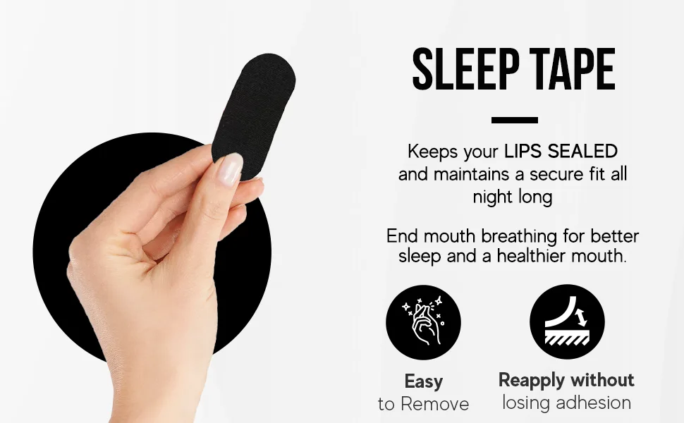 Longevity Sleep Tape - Mouth Tape for Sleeping Snoring Aid Improved Nasal Breathing Strong But Gentle Adhesion (30 Strips) - info 2