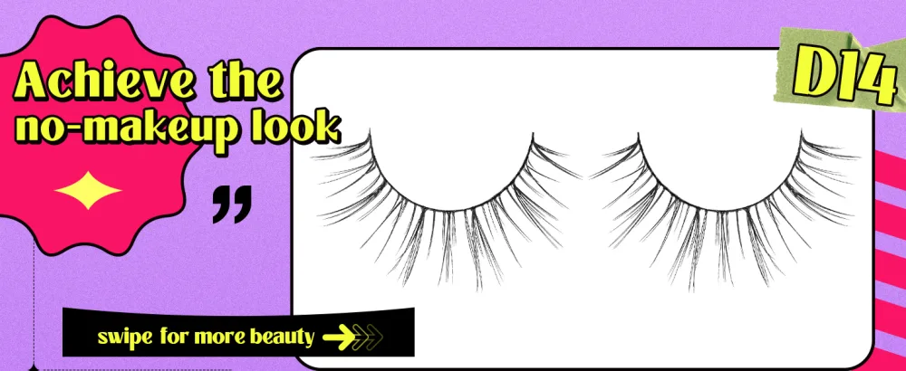 Natural Lashes Short Lashes Natural Look False Eyelashes Weightless Feel False Lashes 10mm Small Lashes 7 Pairs D14 D14 Clean Look-12mm - Mink Lashes Full Volume Lashes Natural Look like kiss lashes