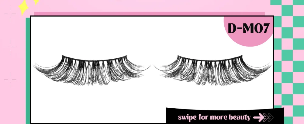Mink Lashes Full Volume Lashes Natural Look False Lashes Cat Eye Lashes Lifting Effect False Eyelashes 10 Pairs D-M07 D-M07 (14mm) - Mink Lashes Full Volume Lashes Natural Look like kiss lashes
