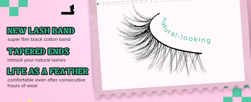 Wispy Lashes Natural Look False Lashes Gradual Lash Natural Lashes Fake Eyelashes Thin Band Eyelashes 10 Pairs D-M08 D-M08 (10mm) - Mink Lashes Full Volume Lashes Natural Look like kiss lashes