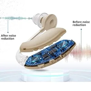 JD Health Tech | Hearing Amplifier Rechargeable Digital Personal Sound Amplifier Devices for Adults BTE Single - Hearing Amplifier Noise Reduction Chip