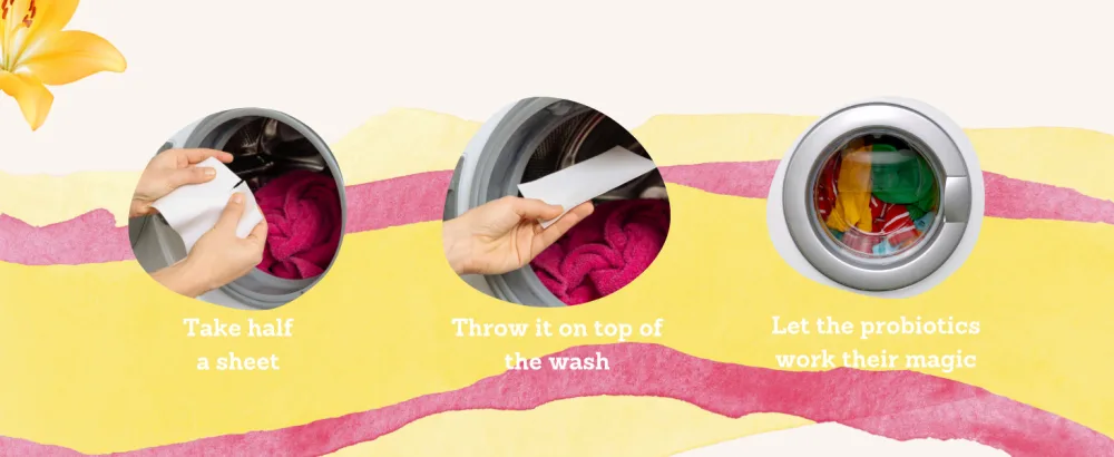YOKUU Probiotic Laundry Sheets| 64 loads | Fresh Linen Scented | Travel Washing Detergent| Eco Laundry Detergent Sheets - laundry sheets aundry sheets detergent washing sheets eco laundry detergent laundry strips