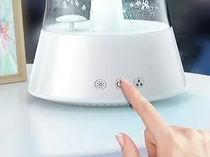 Diffuserlove Rain Cloud Humidifier Diffuser Water Drip Humidifier with Remote Waterfall Lamp Mushroom Humidifier Rain Sounds White Noise Humidifier Air Humidifiers for Bedroom Desk - humidifier