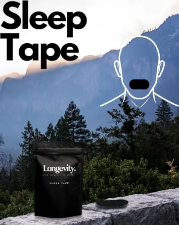 Longevity Breathe Tape - 30 x Nasal Strips Anti Snoring Device Improved Nasal Breathing Relieves Congestion (30 Strips)  - Sleep tape