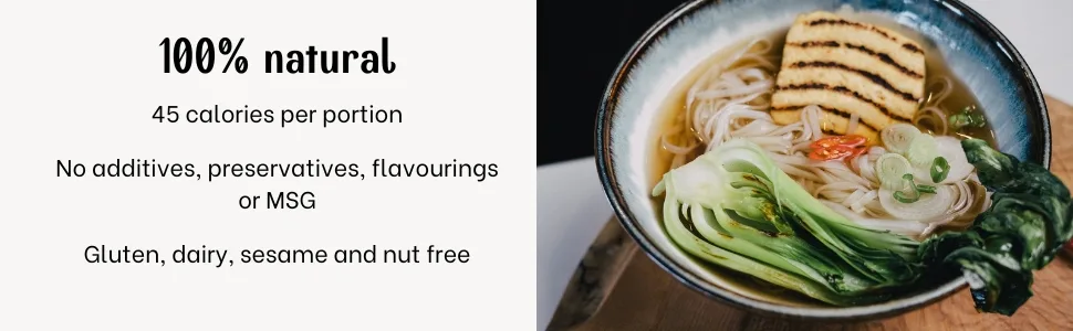 Authentic Vegetable Pho Broth | Slow-Simmered 12-Hour Vietnamese Recipe | 100% Natural Ingredients | No MSG/Preservatives | Gluten/Nut/Sesame Free | Makes Two Bowls | 45 Calories per Portion - vegetable pho broth, 100% natural, vegan, gluten free, sesame free, nut free