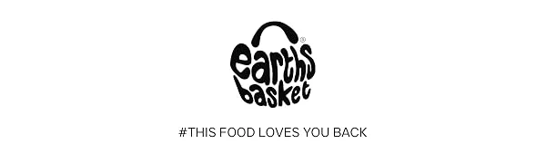 Earths Basket Organic Bee Pollen granules Raw & ethically harvested 75g - Logo & tagline
