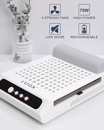 L'ugx nail dust collector filter 2 pcs - nail dust collector