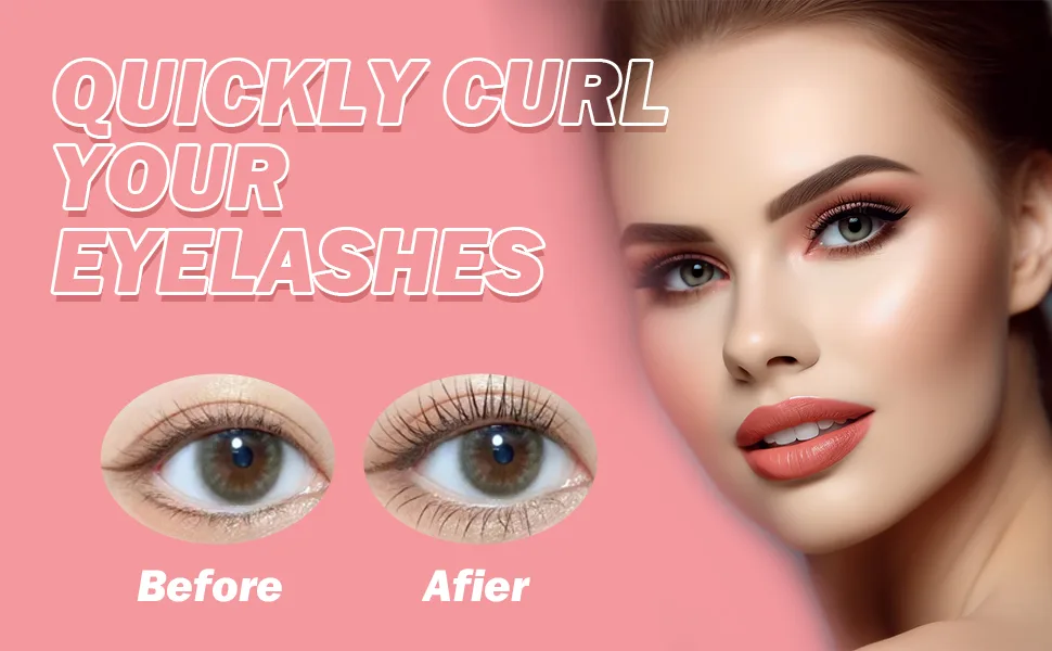 Heated Eyelash Curler Two-Speed Temperature Control Long-Lasting Heated Eyelash Curler for Thick and Sparse Lashes 24 Hour Long-Lasting Curl - eyelash