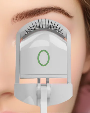 Heated Eyelash Curler Two-Speed Temperature Control Long-Lasting Heated Eyelash Curler for Thick and Sparse Lashes 24 Hour Long-Lasting Curl - Eyelash Curlers