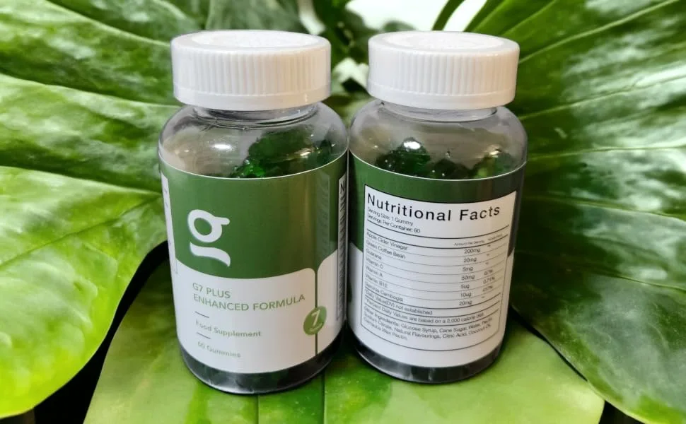 G7 Plus Greens Gummies Supports Healthy Weight Loss (60 Gummies)-Green 7 Formula - product information 17