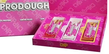 CNP Professional Prodough Milk Protein Bars 17g Protein Soft Centre Filled High-Protein Low-Sugar Bars Available in 3 Delicious Flavours (Gift Set of 3 Bars) - CNP Supplements Prodough