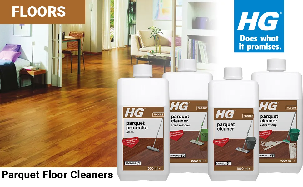 HG 220100106 Parquet Cleaner 1L Concentrated Mopping Parquet Floor Cleaner - for Regular Cleaning Without Streaks - Fresh-Smelling - product information 1