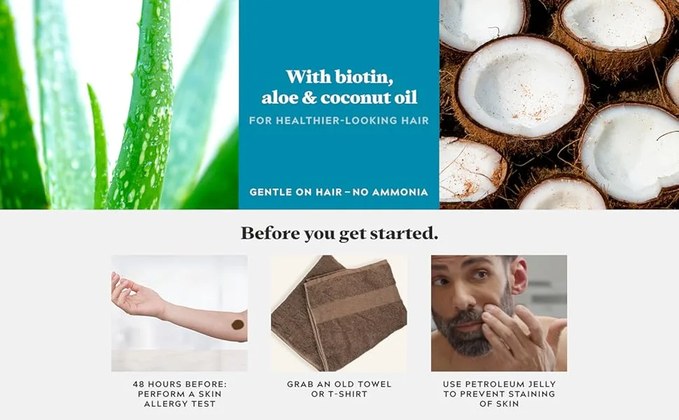 Just For Men Moustache & Beard Light Brown Dye Eliminates Grey For a Thicker & Fuller Look With An Applicator Brush Included M25 M25 - Light Brown - JFM M&B