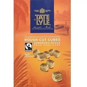 Tate and Lyle Fairtrade Demerara Rough Cut Sugar Cubes 1 kg 1 kg (Pack of 1) - product information 2