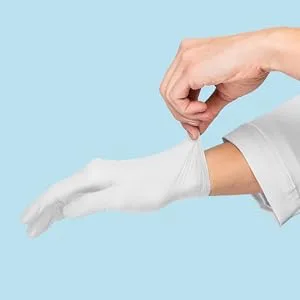 Nitrile 3000 Examination glove in pure Nitrile white powderfree Large (8-85) - Meditrade