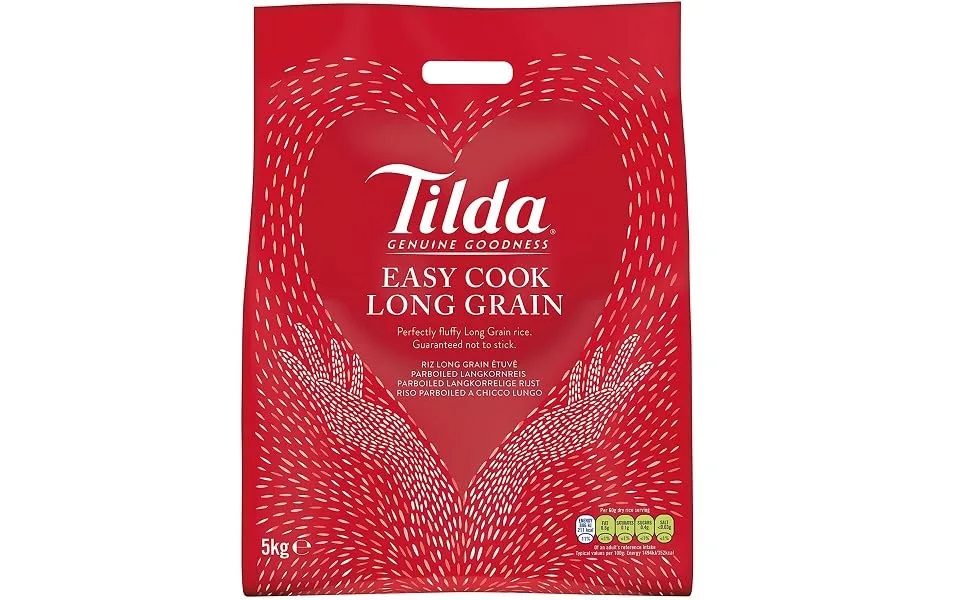 Tilda Easy Cook Long Grain Rice 5 kg 5 kg (Pack of 1) - product information 1