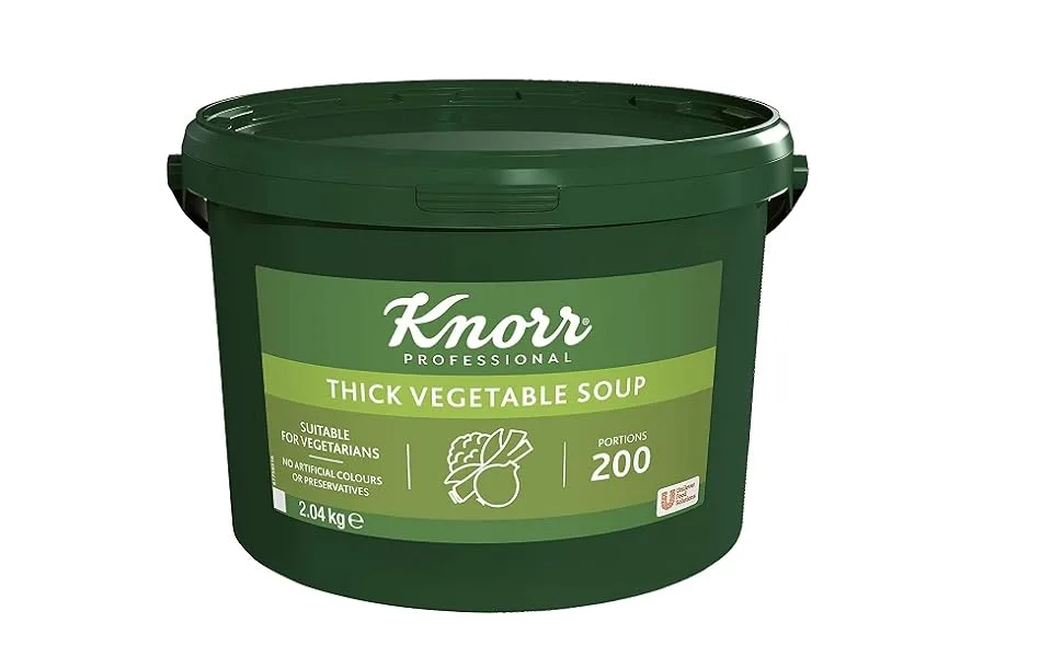 Knorr Professional Thick Vegetable Soup 200 Portions (Makes 34 Litres) Thick Vegetable 2.04 kg (Pack of 1) - product information 1